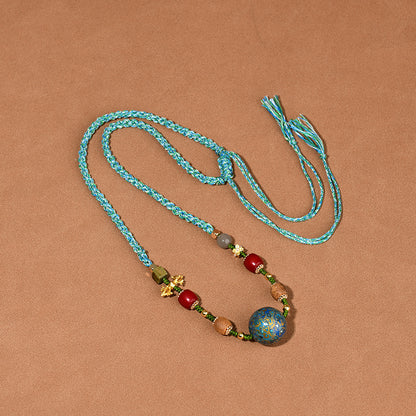 Agarwood Buddhist Prayer Bead Necklace - Zen Meditation Beads for Spiritual Harmony