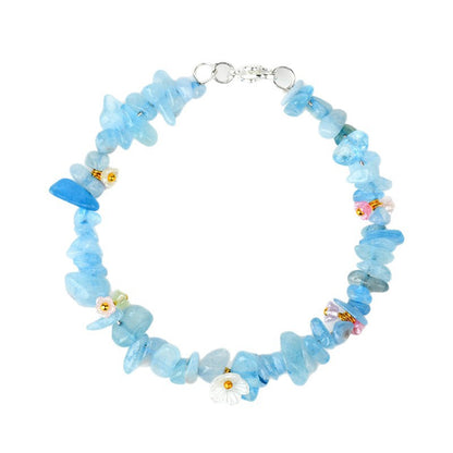 Natural Crystal Crushed Stone Bracelet Aquamarine Amethyst Citrine Irregular Fashion Original Women's Bracelet Jewelry