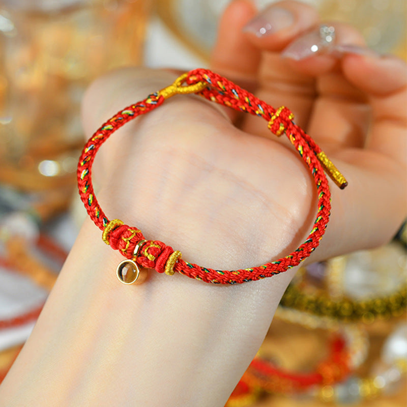 Eight Guardian Deities Zodiac Bracelet with Mantra Projection for Birth Year Protection