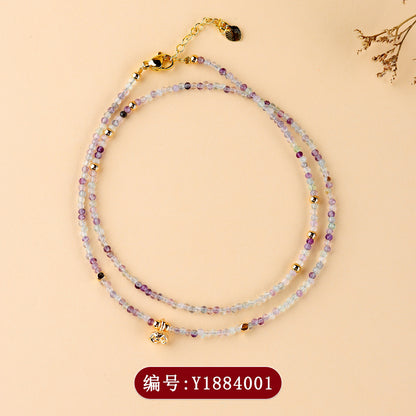 Natural Ametrine Multi-Circle Women's Bracelet | Wealth & Wisdom Crystal Jewelry