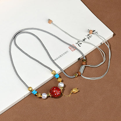 Agarwood Buddhist Prayer Bead Necklace - Zen Meditation Beads for Spiritual Harmony