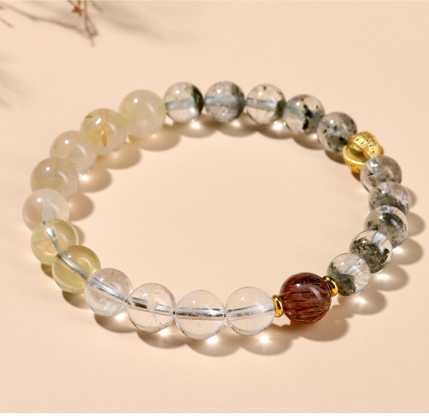 Five Elements Crystal Bracelet - Natural Gemstone Balance for Women