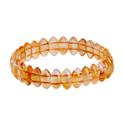 Yellow Pagoda Crystal Bracelet - Natural Crystal Hand String for Women with Fashion Design