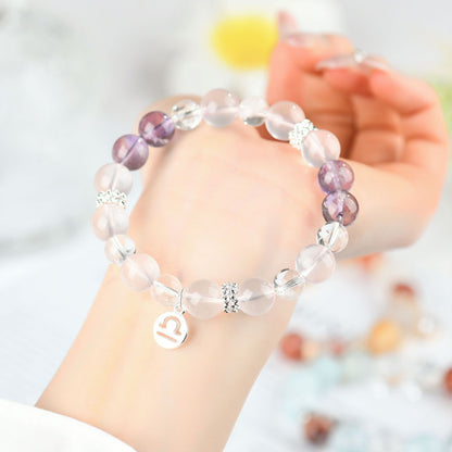 Twelve Constellations Natural Crystal Bracelet｜Spiritual Fortune & Cosmic Protection Jewelry