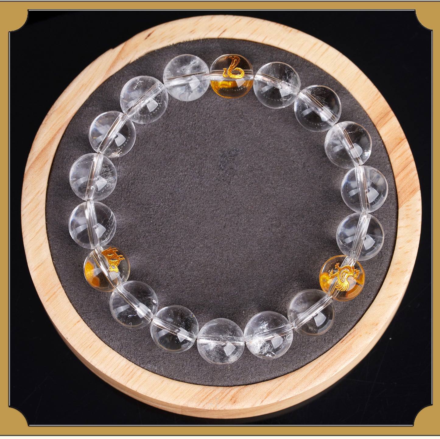 Natural White Crystal Three-in-One Zodiac Bracelet | Spiritual Protection for Men & Women