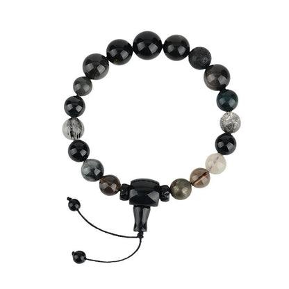 Eighteen Seeds Crystal Five Elements Bracelet - Water Energy Replenishment for Balance
