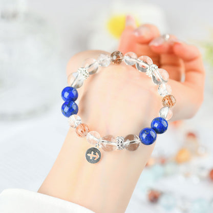 Twelve Constellations Natural Crystal Bracelet｜Spiritual Fortune & Cosmic Protection Jewelry