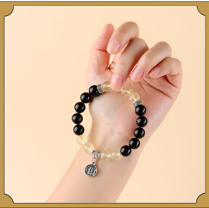 Five Elements Wealth God Crystal Bracelet | Balance Energy & Attract Prosperity