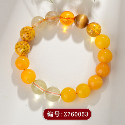 Five Elements Multi-Treasure Crystal Bracelet | Balance Energy Luck Protection Unisex Couple