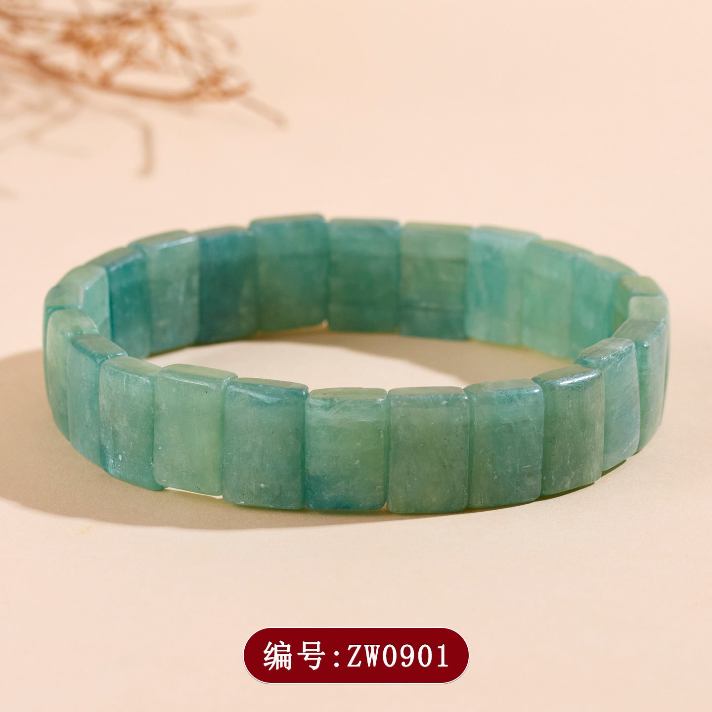Natural Blue Green Crystal Healing Bracelet for Women - Serene Energy Stone Jewelry