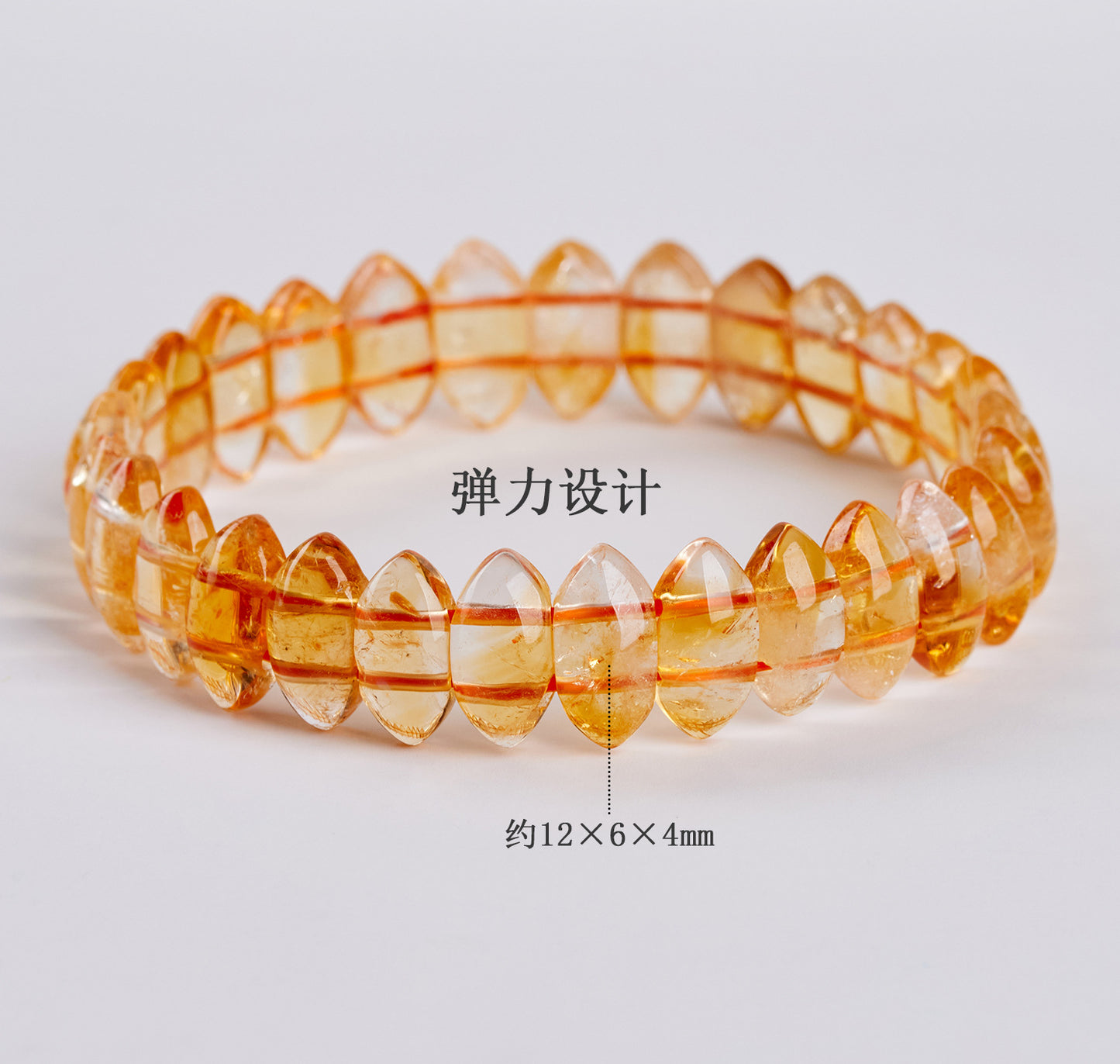 Yellow Pagoda Crystal Bracelet - Natural Crystal Hand String for Women with Fashion Design