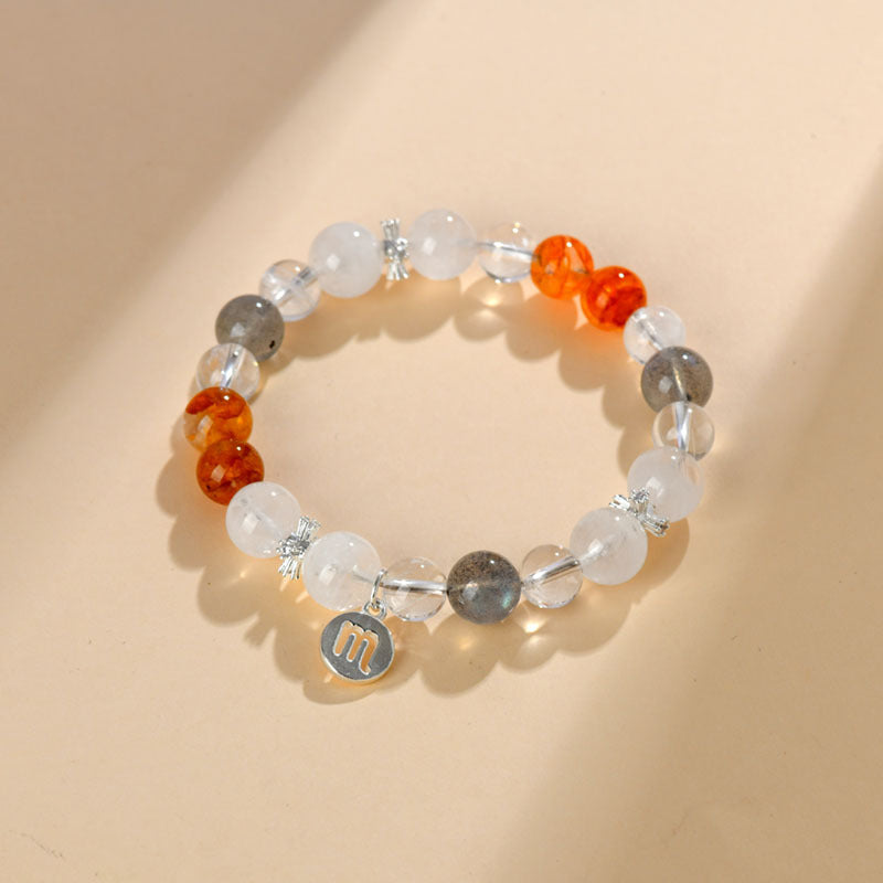 Twelve Constellations Natural Crystal Bracelet｜Spiritual Fortune & Cosmic Protection Jewelry