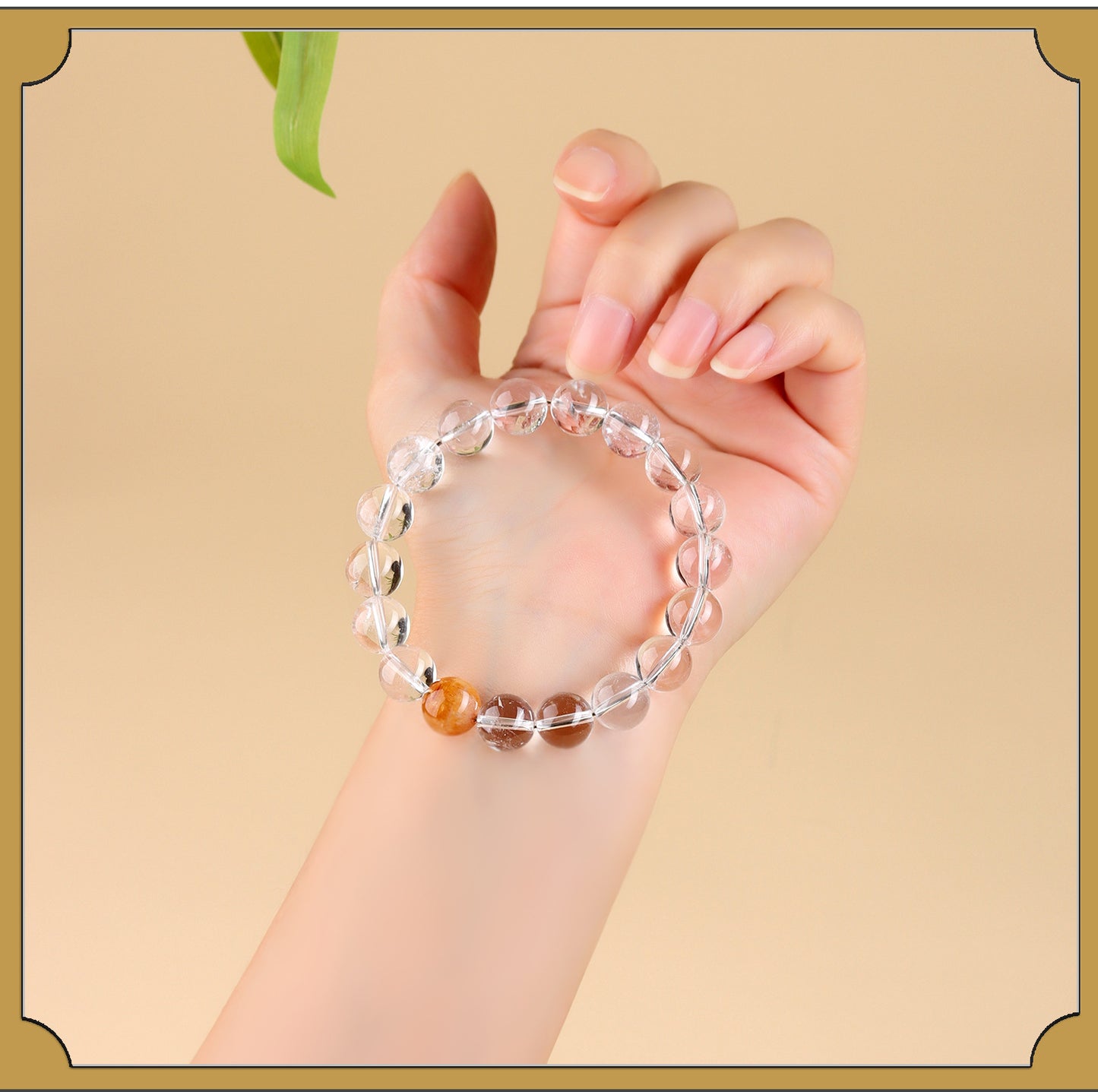Natural White Crystal Five Elements Balance Bracelet | Harmony for Couples