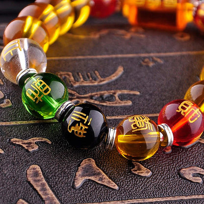 Feng Shui Bracelet Yellow crystal Porsperity Bracelet Five Elements And Four Beasts Bracelets Wealth Good Luck Unisex Jewelry