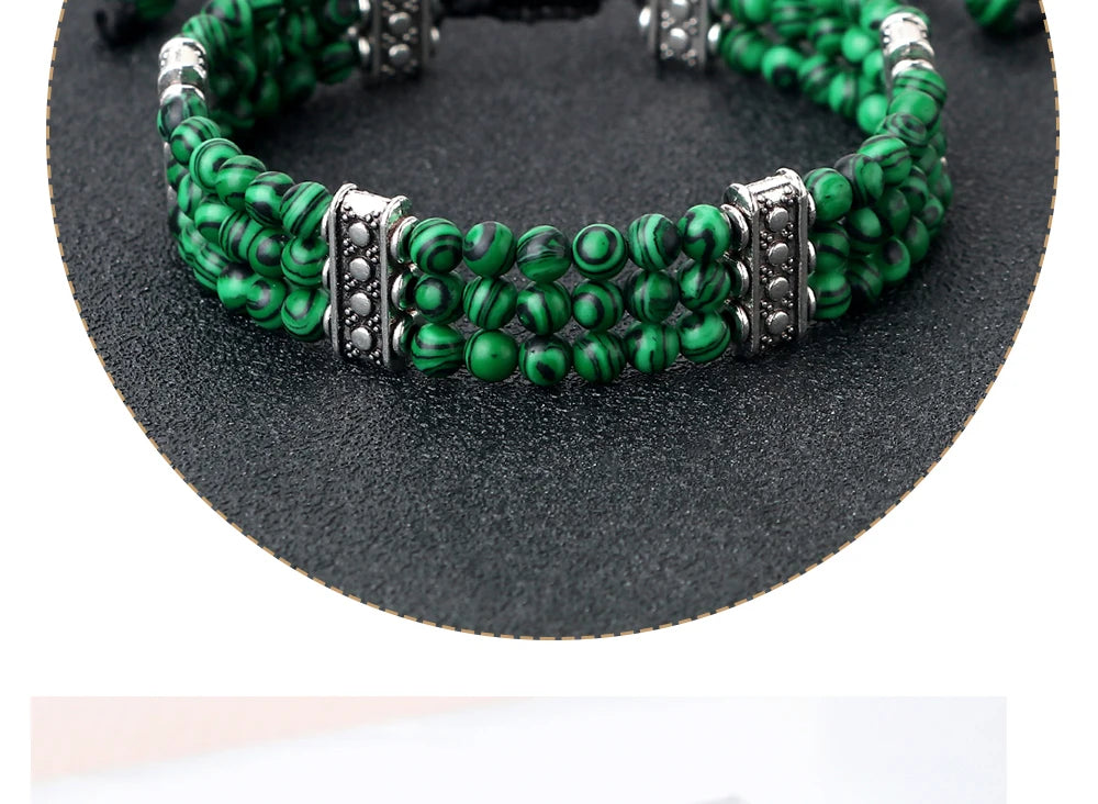 4mm虎眼石三层编织手链｜灵性护身开运手环