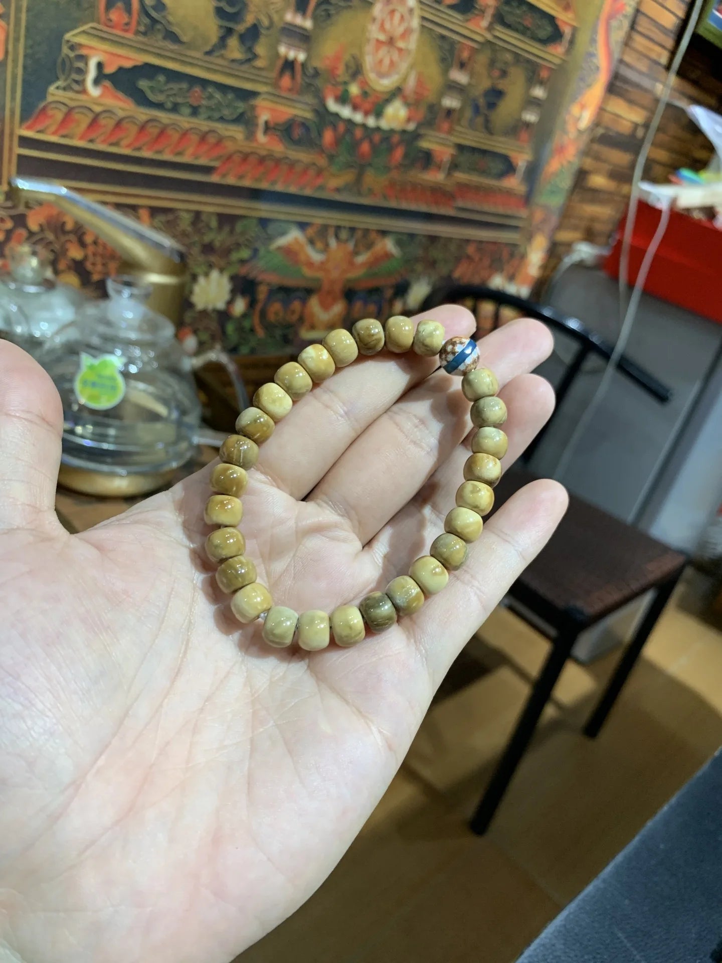 Gobi Bodhi Pearl Prayer Bracelet Desert Talisman