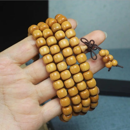 Old Sandalwood Prayer Beads Bracelet – Feng Shui Talisman