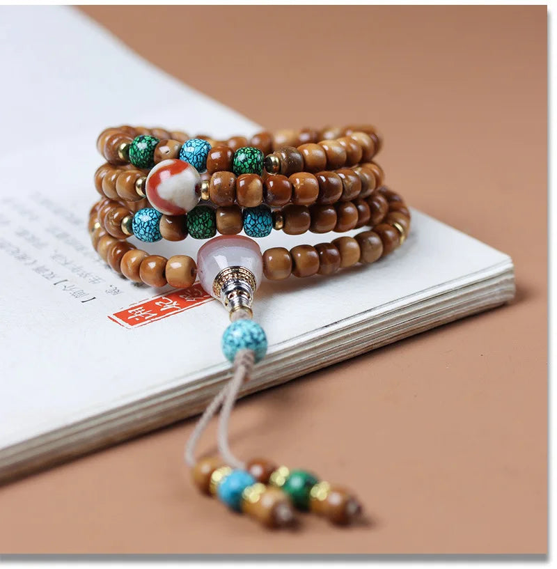 Natural Bodhi Multi-Circle Buddhist Bracelet for Men & Women