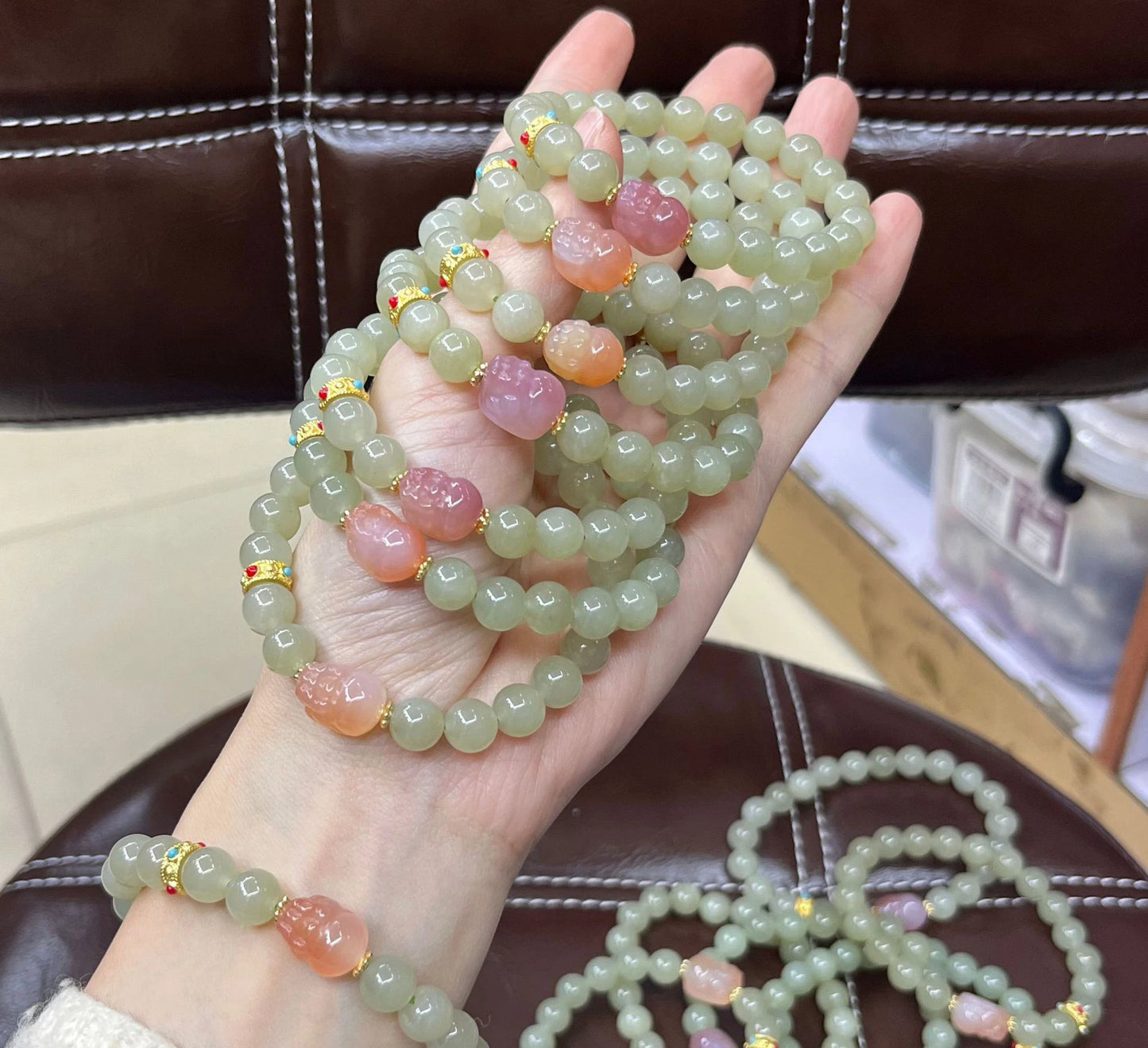 Natural White Hetian Jade Bangle – Lucky Red Skin Clear Water