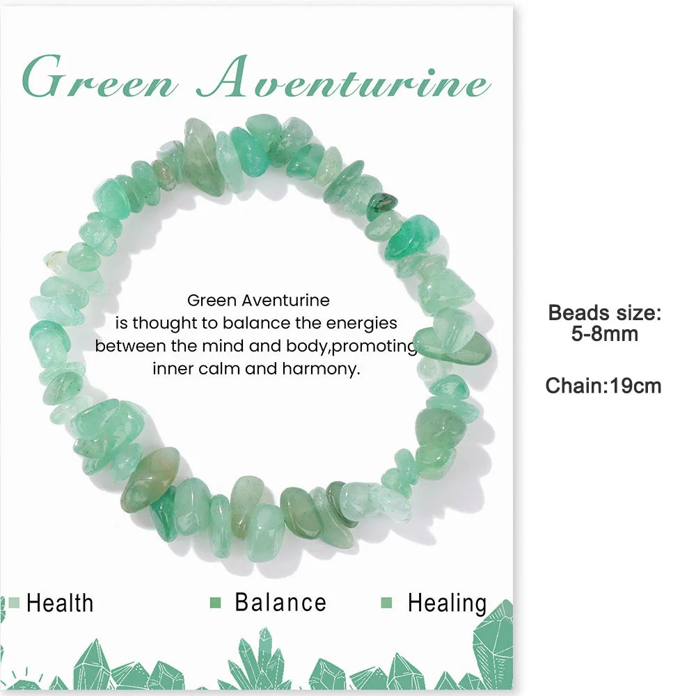 Green Aventurine Reiki Healing Bead Bracelet Unisex