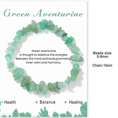 Green Aventurine Reiki Healing Bead Bracelet Unisex
