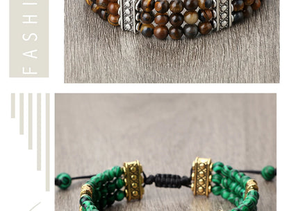 4mm虎眼石三层编织手链｜灵性护身开运手环