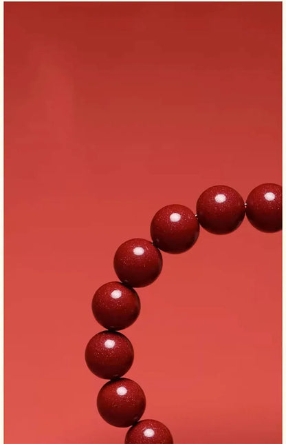 Cinnabar Ben Ming Nian Red-Rope Wealth Amulet Bracelet