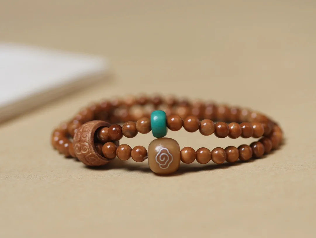 Gobi Bodhi Pearl Prayer Bracelet Desert Talisman