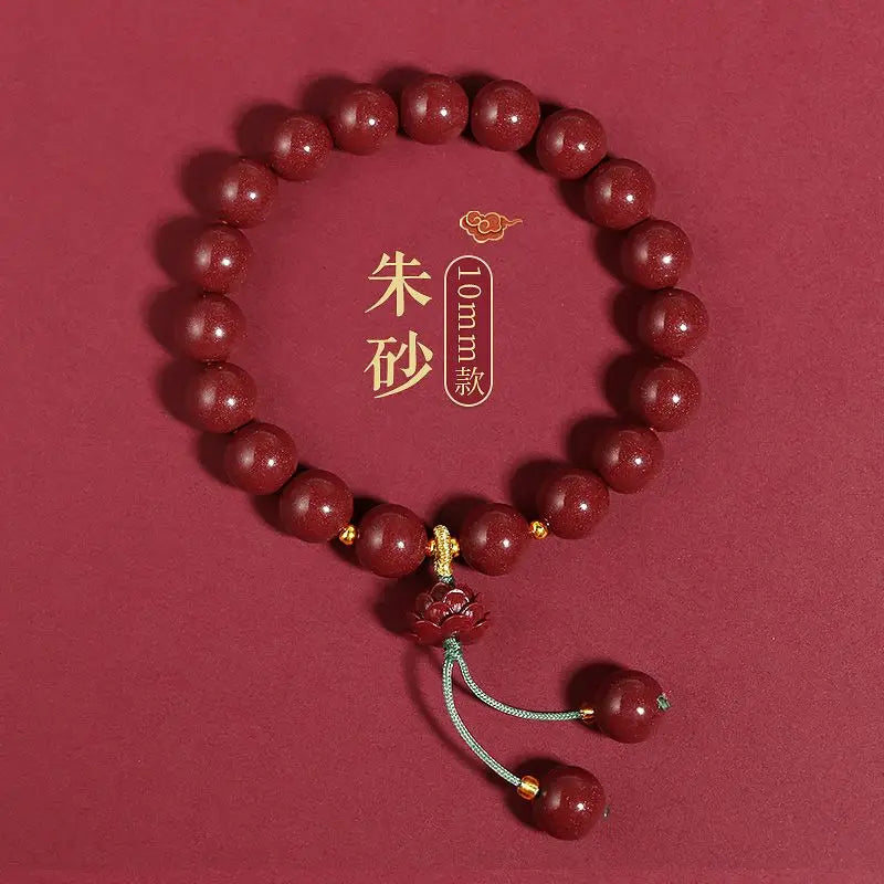 Cinnabar Benming Red Rope Bracelet — Wealth & Guardian Amulet