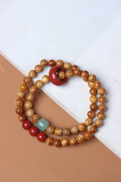 Gobi Bodhi Pearl Prayer Bracelet Desert Talisman