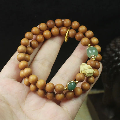 Old Sandalwood Prayer Beads Bracelet – Feng Shui Talisman