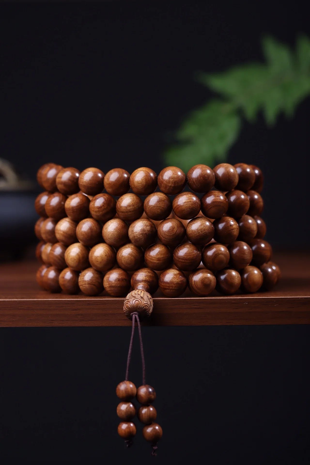 Old Sandalwood Prayer Beads Bracelet – Feng Shui Talisman