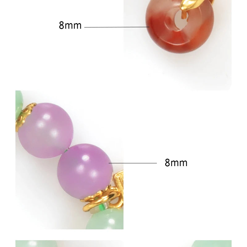 Hetian Jade Bead Bracelet | Tibetan Silver Minimalist