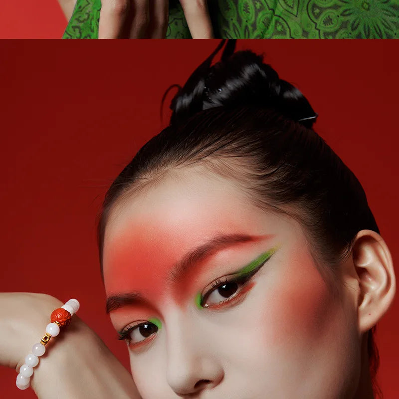 Hand-Carved Natural Jade Emerald Adjustable Bangle – Ethnic Tibetan Silver