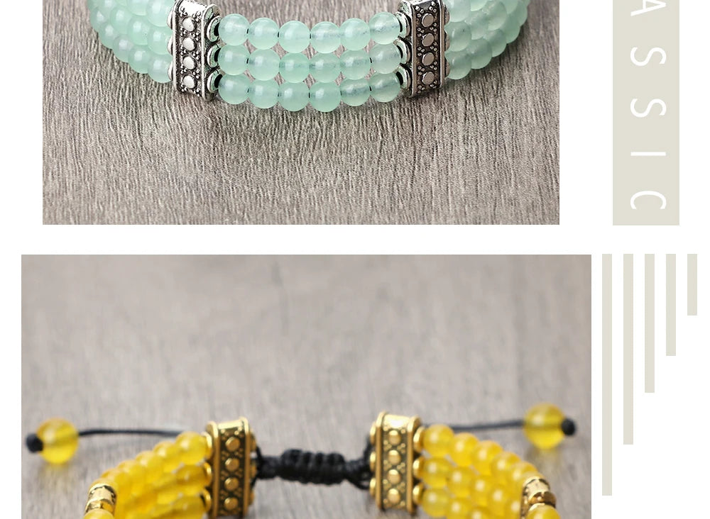 4mm虎眼石三层编织手链｜灵性护身开运手环