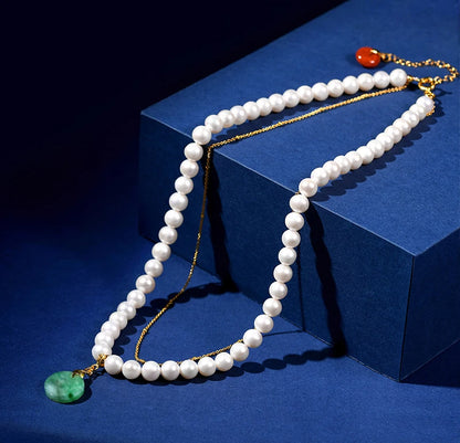 Sterling Silver Orbicular Pearl Choker — Ethnic DIY Pendant