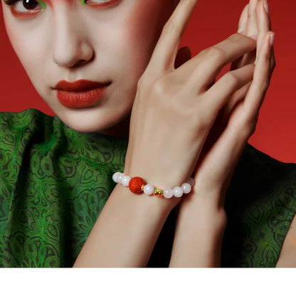 Hand-Carved Natural Jade Emerald Adjustable Bangle – Ethnic Tibetan Silver