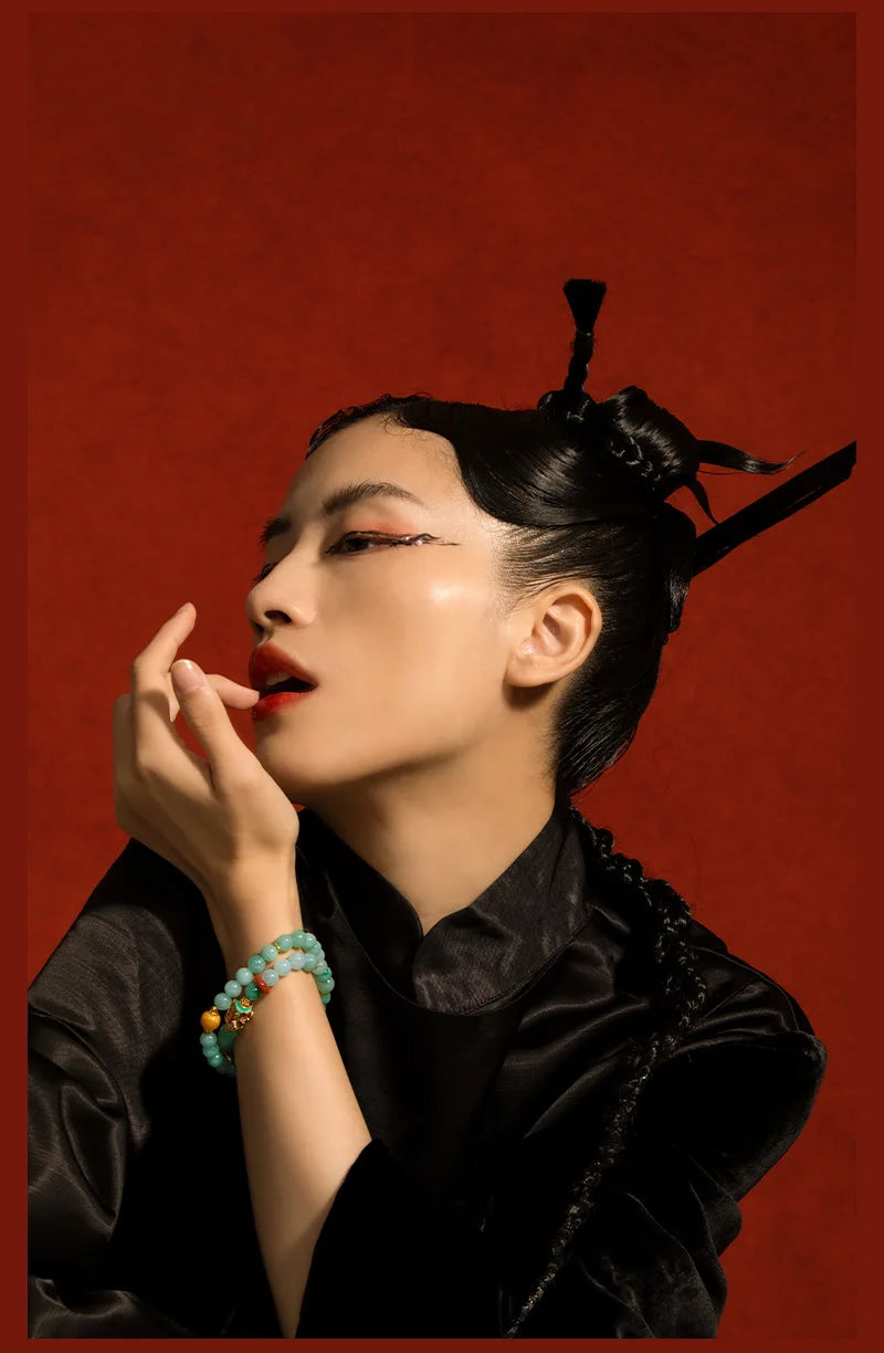 Hetian Jade Peace Buckle Bracelet — Valentine's Light Gift