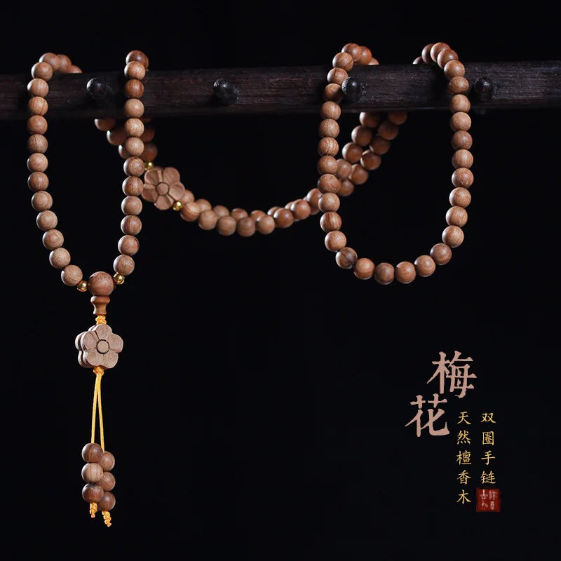 Old Sandalwood Prayer Beads Bracelet – Feng Shui Talisman