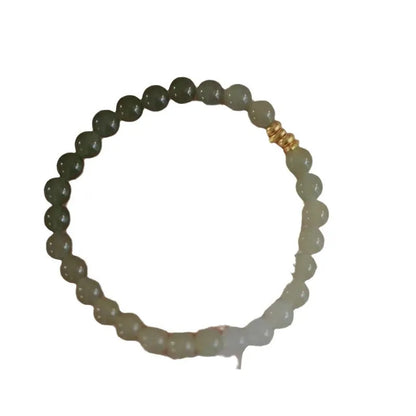Natural Hotan Gradient Round Bead Bracelet for Her