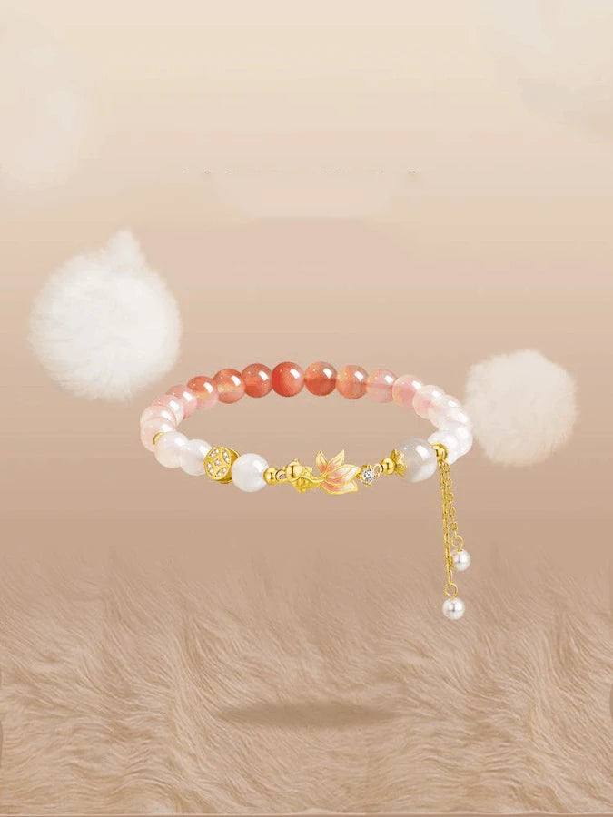 Brocaded Carp Multi-Treasure Hetian Jade & Agate Bracelet