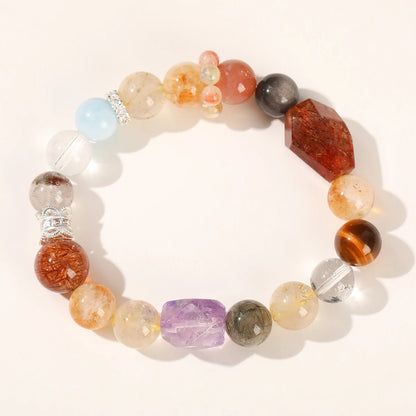 Rutilated Quartz Wealth & Luck Stretch Bracelet for Women