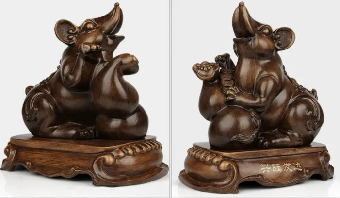 风水招财虎摆件｜镇宅纳福办公桌树脂工艺装饰