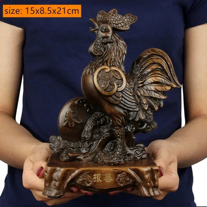 风水招财虎摆件｜镇宅纳福办公桌树脂工艺装饰