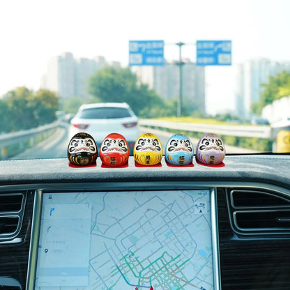 日式达摩陶瓷许愿摆件｜小号招财开运禅意摆设