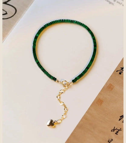 Lapis Lazuli Gem Choker — Small Stone Clavicle Necklace