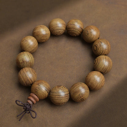 Old Seasoned Chicken Wing Wooden Buddha Prayer Beads Pieces Wind Men And Women Bracelet Holding Gift  Wooden jewelry