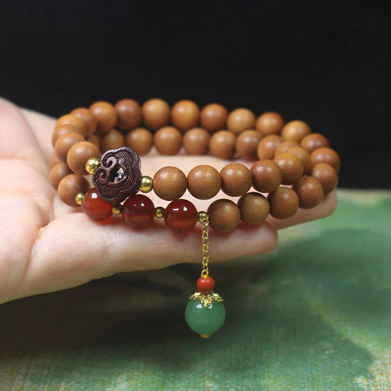 Old Sandalwood Prayer Beads Bracelet – Feng Shui Talisman