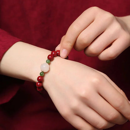 High-grade Jewelry Peace and Joy Bracelet Female Lucky Beads Year Of Life Bracelet Amulet Attracts Wealth