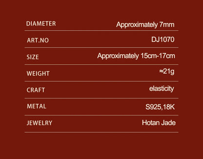 Natural Myanmar & Hotan Yellow Jade Bead Bracelet｜Plum Blossom Charm for Protection